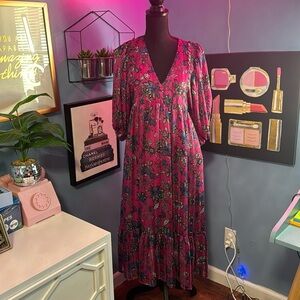 Mittoshop floral pink dress